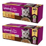 WHISKAS Delikatesy pre dospelú hydinu 80x85g