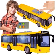 Interaktívny mestský školský autobus Hračka otvárania dverí Zvukové svetlo