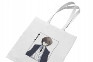 Dazai Osamu Bungou Zatúlané psy Anime Shopper Bag Módna biela