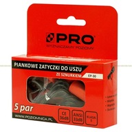 PENOVÉ ZÁTKY DO UŠÍ S KÁBROM 5 PAIR PRO