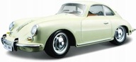 Porsche 356B kupé 1:24 slonovinová kosť Bburago 22079