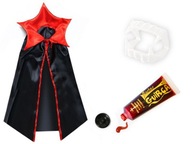 CAPED + DRACULA TEETH + BLOOD VAMPIRE HALLOWEEN S