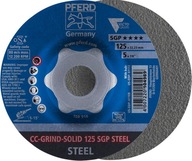 CC-GRIND Masívny kotúčový brúsny kotúč SGP STEEL 125 mm PFE