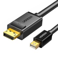 Ugreen Mini DisplayPort – kábel DisplayPort 1,5 m čierny (MD105)