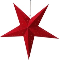 LED PAPER STAR svietiaca ČERVENÁ priemer 45 cm