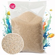 QUARTZ SAND aqua - 0,5-1,2 15 KG Jemná, Svetlá