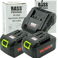 BASS 4Ah BATÉRIA 2x LiION BATÉRIA 24V NABÍJAČKA