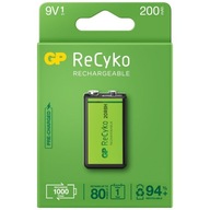 1x batéria 6F22 / 9V GP ReCyko 200mAh