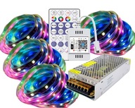 Vonkajšie osvetlenie digitálne WiFi RGB lampy 20m