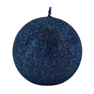 GLAMOUR CANDLE BALL 10 NAVY BLUE FI 100 GLITTER