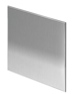 SKLENENÝ PANEL VYMENITEĽNÁ TRAXOVÁ PLATnička SILVER INOX PTI125 125MM SYSTEM+ AWENTA