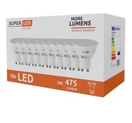 10x GU10 LED žiarovka 5W = 50W 475 lm CCD Viac lúmenov SuperLED