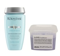 SET KERASTASE DERMO-CALM DAVINES LOVE SMOOTH