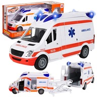 Auto ambulancia sanitka Van bus s pohonom + nosidlá / svetlo a zvuk