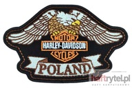 Nášivka HARLEY DAVIDSON POLAND 120 mm x 75 mm výšivka