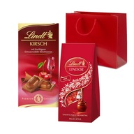 Valentínsky darček Lindt pralinky LINDOR Kirsch čokoláda