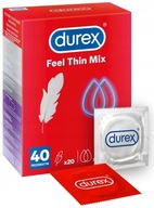 DUREX FEEL THIN LATEXOVÉ KONDÓMY MIX 40KS