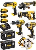 COMBO sada 6ks náradia 3x5Ah 18V DeWalt DCK623P3