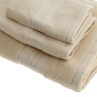 Súprava troch uterákov - rôzne veľkosti, béžová