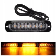 ORANŽOVÝ OBRYS STROBOSKOP TRUCK TRUCK TRUCK 6 LED