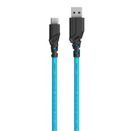 Mathorn MTC-500 USB A USB C kábel 5m Arcticblue