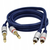 KÁBEL 2 RCA - 2x 6,3mm JACK MONO VITALCO MK50 3m