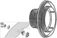 Závit pre vstupné a výstupné sitko bazénovej vody Bestway