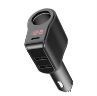 USB Type-C 45W nabíjačka do auta a 120W zásuvka pre zapaľovač