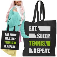 EAT SLEEP TENNIS OPAKOVANÁ TENISOVÁ TAŠKA