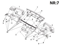 PLASTOVÝ STRED ZADNÝ ZADNÝ Sym QuadLander 250 OEM!