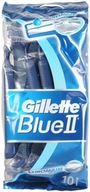 GILLETTE BLUE II CHROMIUM HAVERS x 10