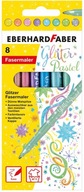 Eberhard Faber Glitter fixy 8 farieb Pastel