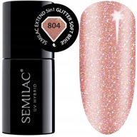 Semilac Extend 5v1 804 Glitter Soft Beige 7ml
