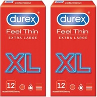 Durex Feel Thin XL tenké kondómy veľké 24 ks