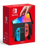 NINTENDO SWITCH OLED KONZOLA MODEL NEON RED-BLUE / RED-BLUE