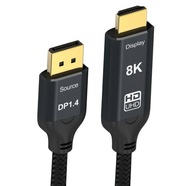 Reagle Display Port na HDMI DP DisplayPort kábel 8K@60Hz 4k@144Hz 2M