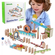 DOMINO Block Set Guľová dráha TOOKY TOY Edu