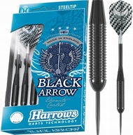 Šípky Šípky Harrows Black Arrow 22g oceľový hrot