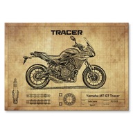 Yamaha MT-07 Tracer Metal Poster Darček L