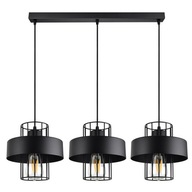 Závesná lampa Stropný luster Black White LOFT