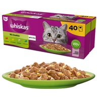 Whiskas mačacie vrecúška kuracie, hovädzie, losos, tuniak v želé 40*85g