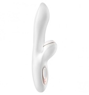 Biely vibrátor Satisfyer silne stimuluje bod G