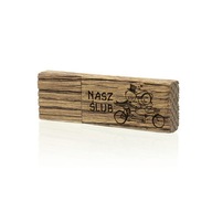 Drevený pendrive 128GB + gravírovanie Nasza Ślub