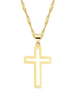 Klasický zlatý kríž 585