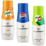 SodaStream Pepsi sirup, Mirinda, 7up 3x440ml