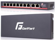 SWITCH POE GETFORT 8FE x POE + 2FE UPLINK 120W POE