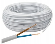 OMY elektrický kábel 2x1,5 25m biely