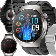 SMARTWATCH HODINKY MERAČ KRVNÉHO TLAKU EKG GLUKÓZA GLYKÉMIA HRV TALKS MENU PL