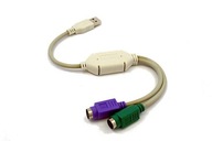 USB adaptér - 2xPS2 (klávesnica + myš) UAPS12