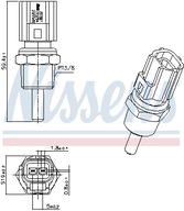 NISSENS 207007 Snímač teploty chladiacej kvapaliny